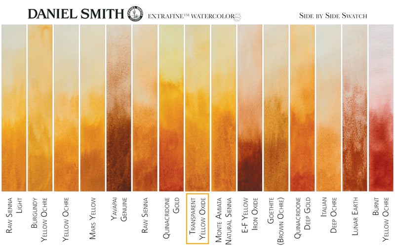 Daniel Smith Extra Fine Watercolor Paint, 15ml Tube, Transparent Yellow Oxide, 284600131, 0.5 Fl Oz (Pack of 1) - Image 4