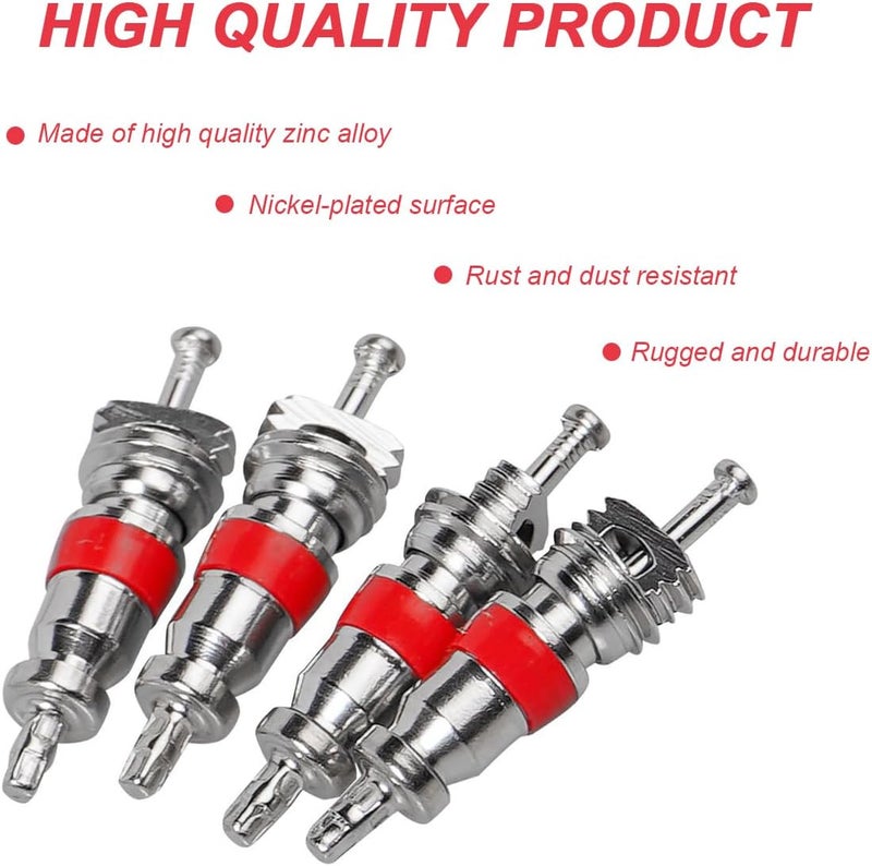 100 قطعة من صمامات الإطارات الأساسية، أداة صمامات الإطارات الآمنة من نوع TPMS الممتازة، جزء صمام الساق للإصلاح والاستبدال العالمي لمعظم مكيفات الهواء والدراجات النارية في السيارات - Image 5