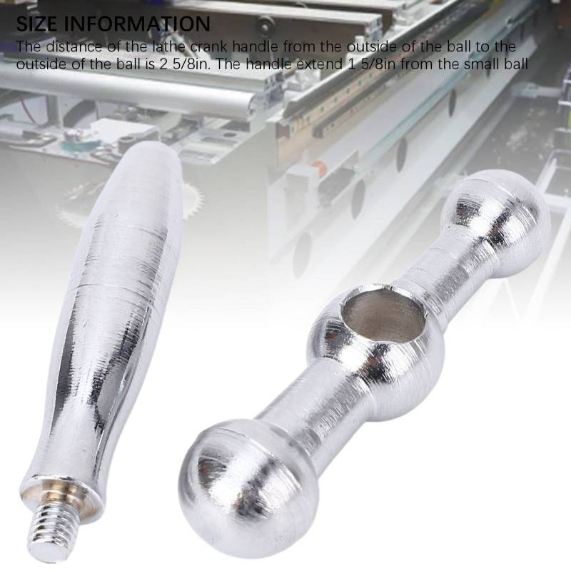Lathe Crank Handle 8mm Iron Material - Ergonomic Comfortable Grip Three Ball Crank for Mini Lathes 7X10 0618 CJ18 CJ0618A 7x12 7x14 0618-3B - Image 3