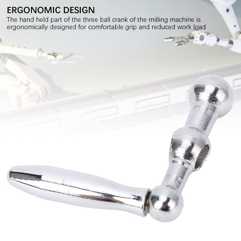 Lathe Crank Handle 8mm Iron Material - Ergonomic Comfortable Grip Three Ball Crank for Mini Lathes 7X10 0618 CJ18 CJ0618A 7x12 7x14 0618-3B - Image 4