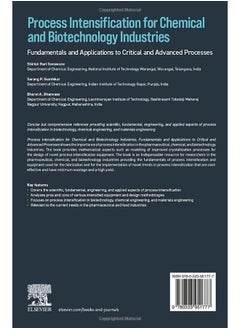 Process Intensification for Chemical and Biotechnology Industries: Fundamentals and Applications to Critical and Advanced Processes