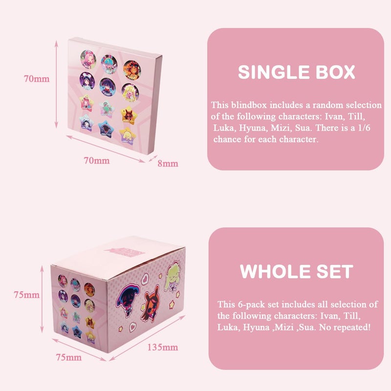 YJacuing Alien Stage Rabbit Series Blind Box Special Shape Button Pins, Officially Licensed Anime ALNST Collectible Merch for Ita Bags (Single Pack, Contains One Random Character) - Image 3