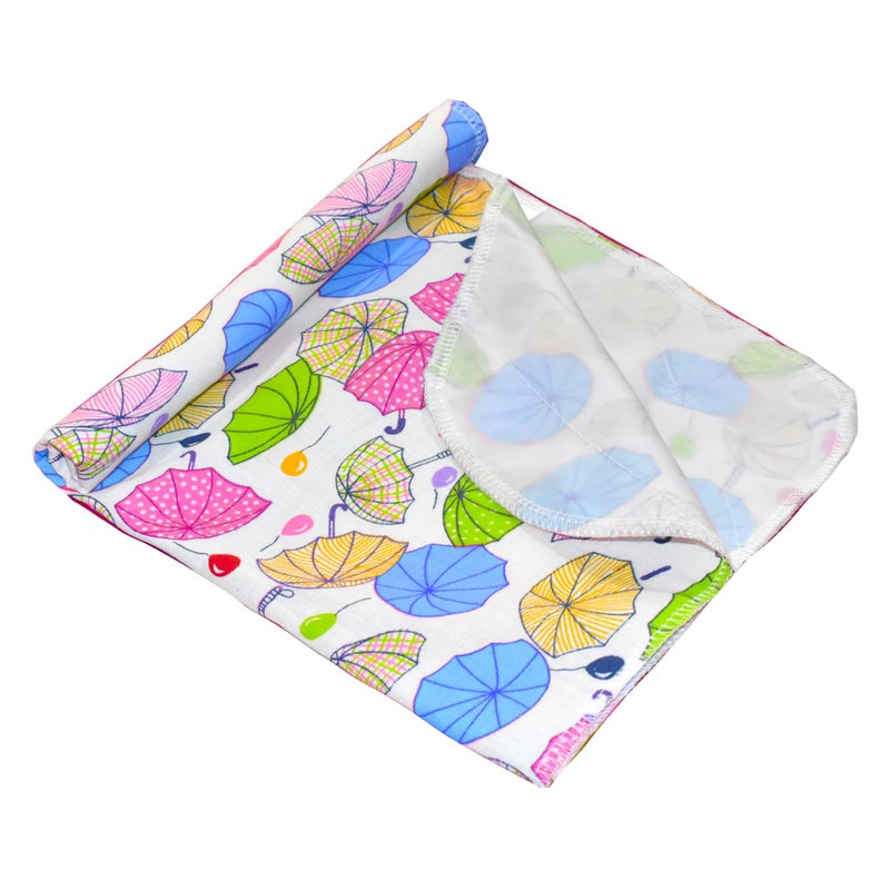 VParents Chunky Nappy Changing Mat Sleeping mats Water Proof Bed Protector Sheet for New Born Baby (0-3 Months) Blue - Image 1