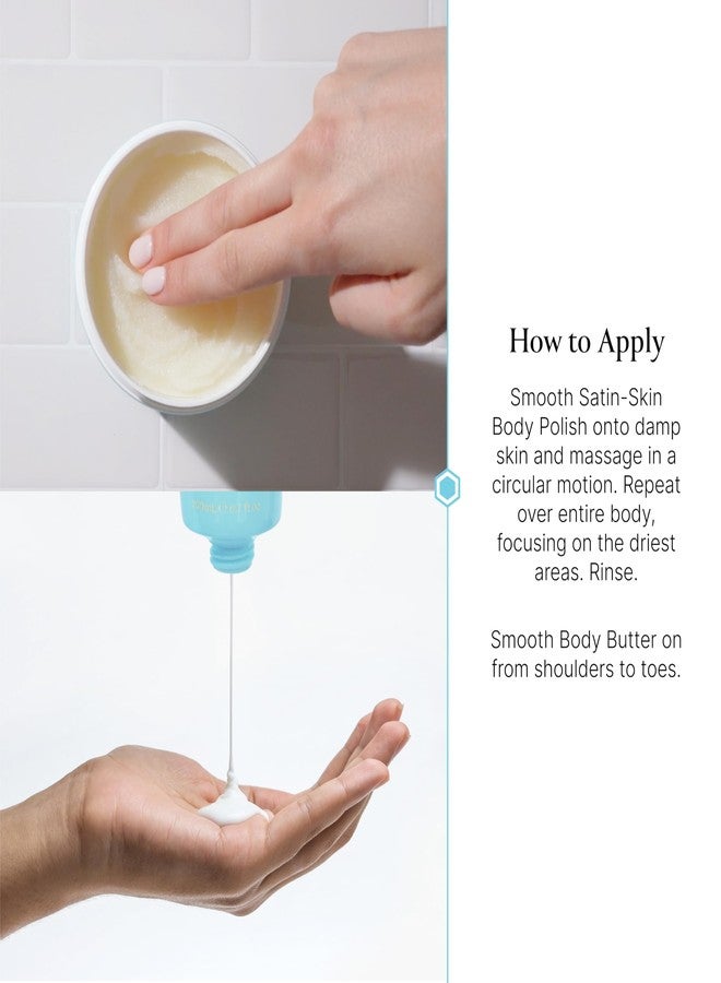 بليس مجموعة بليس سيريسلي سموث الثنائية بالليمون والمريمية: زبدة الجسم ومقشر الجسم | مجموعة العناية بالبشرة لتقشير وترطيب البشرة للحصول على بشرة ناعمة ومشرقة - Image 4