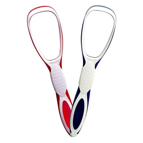 Nurpi soft Plastic silicon Premium Tongue Cleaner for Fights Bad Breath Oral Health Care Tool, Easy to Use for Adults and KidsTravel Friendly (2) - Image 1