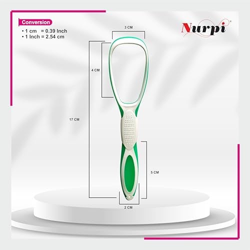 Nurpi soft Plastic silicon Premium Tongue Cleaner for Fights Bad Breath Oral Health Care Tool, Easy to Use for Adults and KidsTravel Friendly (2) - Image 2