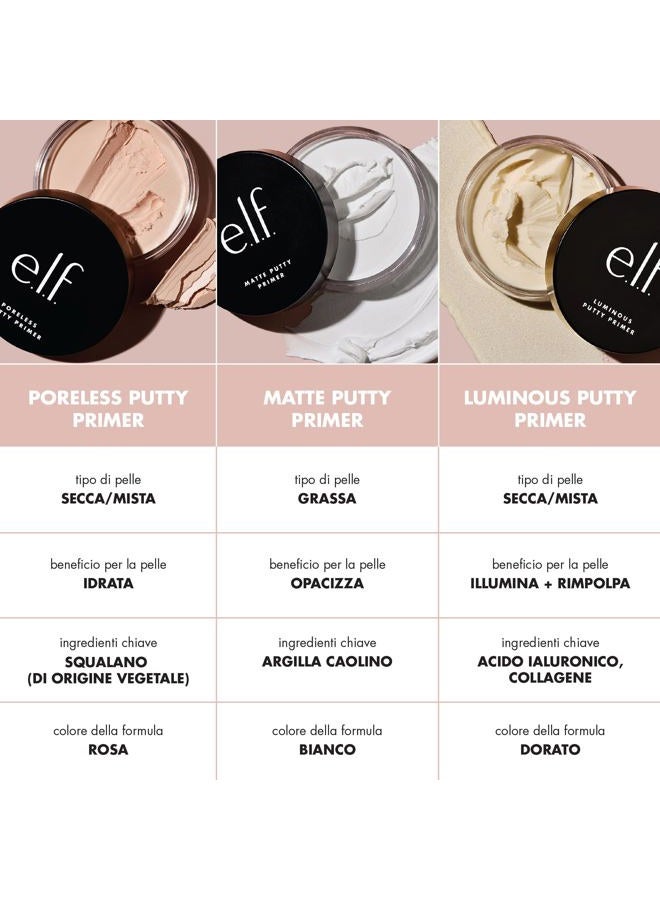 elf Poreless Putty Primer, Silky, Skin-Perfecting, Lightweight, Long Lasting, Smooths, Hydrates, Minimizes Pores, Flawless Base & Finish, All-Day Wear, Ideal for All Skin Types, 0.74 Fl Oz - Image 2
