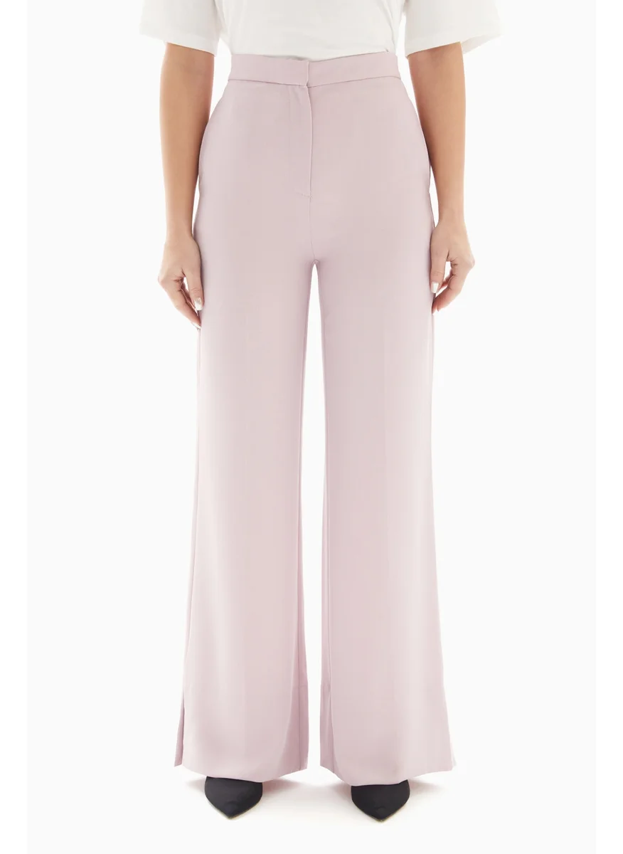 Wecre8 Pink Plain Trousers By WECRE8