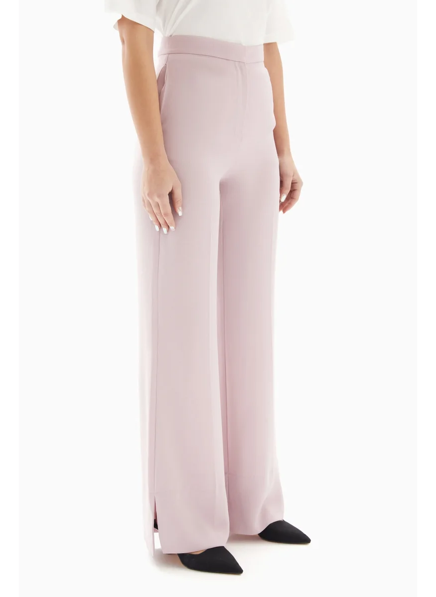 Wecre8 Pink Plain Trousers By WECRE8