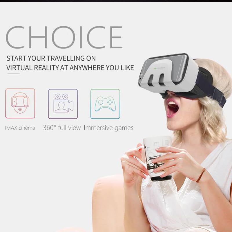 VR SHINECON VR Headset Virtual Reality VR Glasses VR Helmet for iPhone Android Smartphones - Image 4
