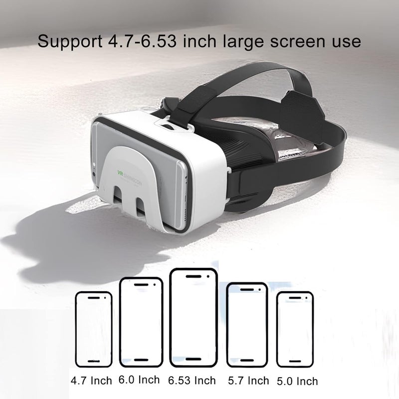 VR SHINECON VR Headset Virtual Reality VR Glasses VR Helmet for iPhone Android Smartphones - Image 3