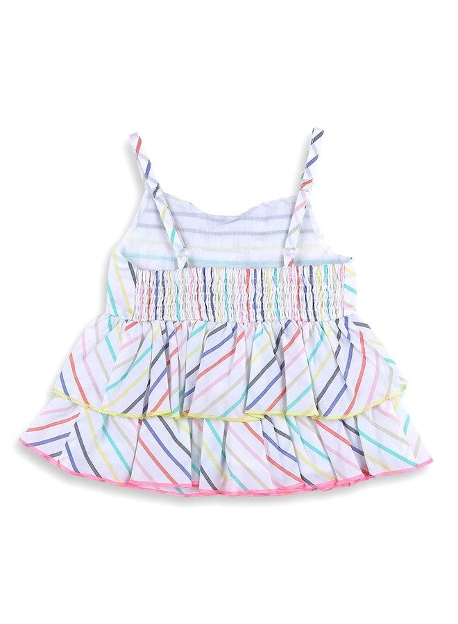 Nautinati Infant Girls Printed Top and Shorts Set | Cotton Blend |Age 0 -3 Years - Image 4