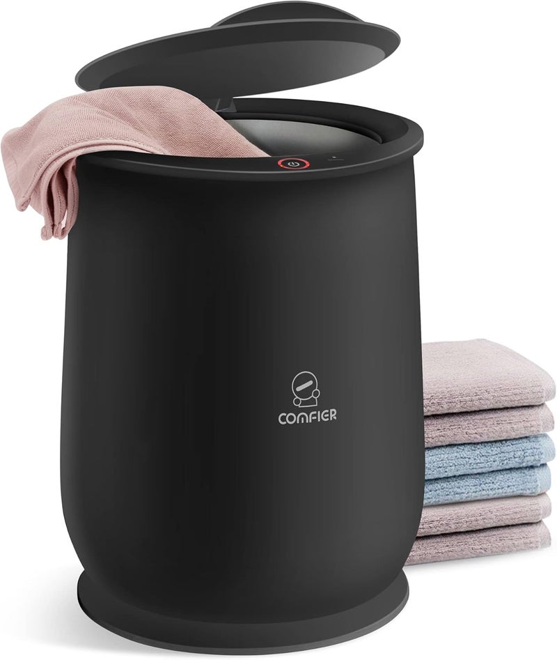 COMFIER Hot Towel Warmers for Bathroom, Gifts for Dad,Him,Her, Large Towel Warmer, Heat Towels in 10 Minutes, Blanket Warmers for Home, Auto Shut Off, Bathrobes, Baby Blanket(Black) - Image 1