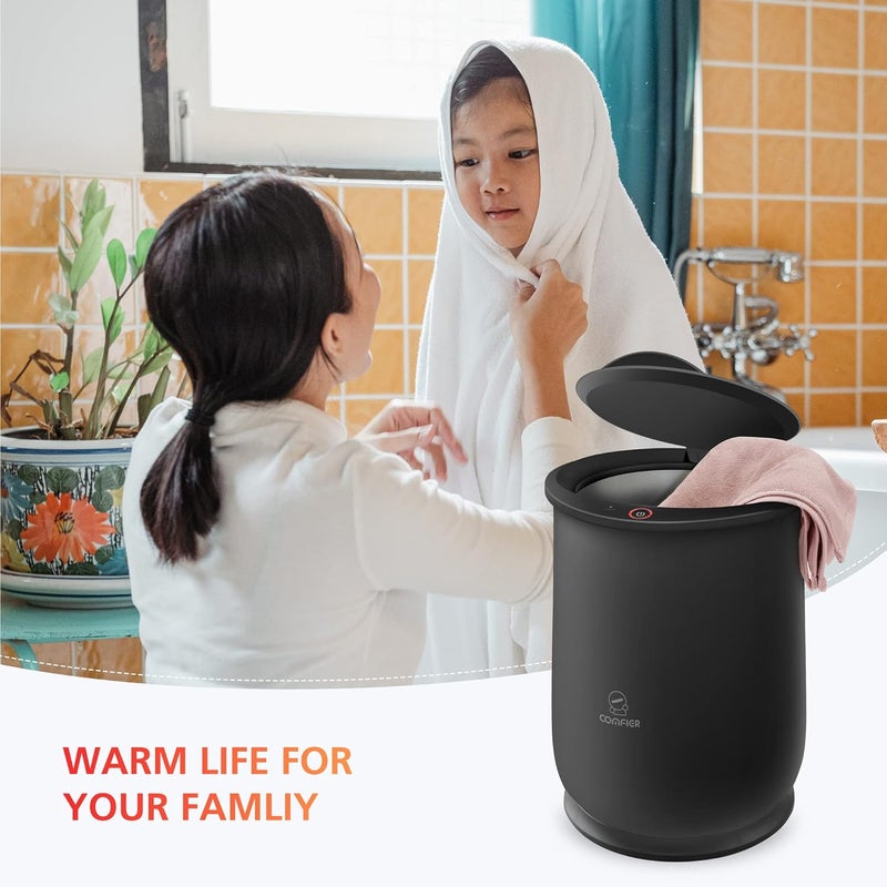 COMFIER Hot Towel Warmers for Bathroom, Gifts for Dad,Him,Her, Large Towel Warmer, Heat Towels in 10 Minutes, Blanket Warmers for Home, Auto Shut Off, Bathrobes, Baby Blanket(Black) - Image 5