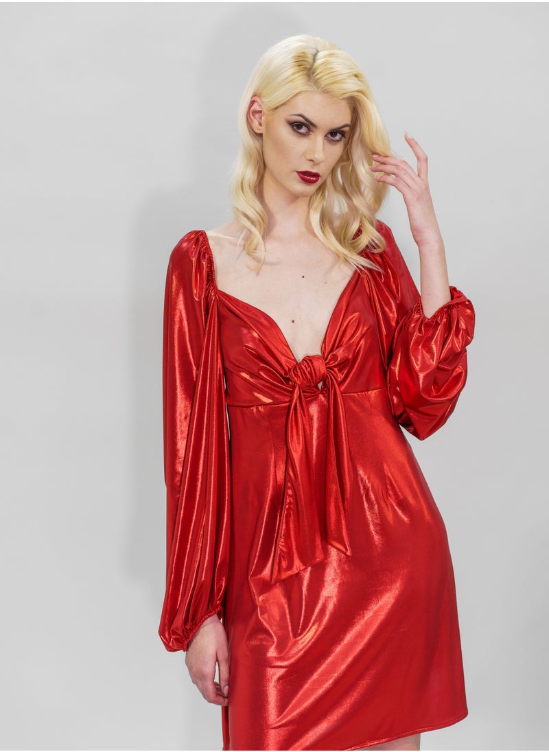 Short Shiny Red Stretch Dress - pzsku/Z834B732A8B80E9E49440Z/45/_/1688991036/f0332886-8fbd-440a-b610-7523faf081a9