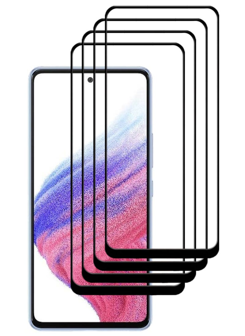 ACLIX 4 Pieces Antistatic ESD Dustproof Premium Quality High Definition Tempered Glass Screen Protector Designed For Samsung Galaxy A53 5G - Image 1