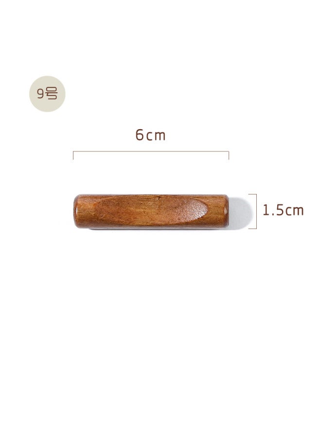 Japanese Chopsticks Holder Chopsticks Holder Ornaments Solid Wood Chopsticks Holder Home Kitchen Restaurant Special Tableware Chopsticks Holder-Color:9 6*1.5  - Image 1