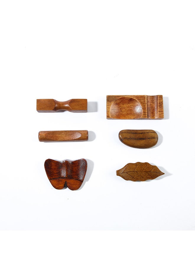 Japanese Chopsticks Holder Chopsticks Holder Ornaments Solid Wood Chopsticks Holder Home Kitchen Restaurant Special Tableware Chopsticks Holder-Color:9 6*1.5  - Image 4