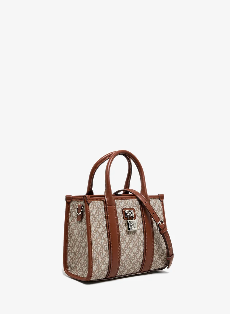 ANNE KLEIN  Anne Klein Monogram Patterned Pu Tote Bag for Women | Best Price UAE
