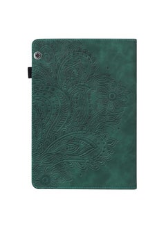 Green Tiger Case For Huawei MediaPad T5 10 inch Peacock Embossed Pattern TPU + PU Horizontal Flip Leather Case with Holder & Card Slots & Wallet & Sleep / Wake-up Function  - Image 3