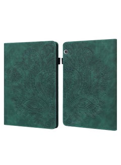 Case For Huawei MediaPad T5 10 inch Peacock Embossed Pattern TPU + PU Horizontal Flip Leather Case with Holder & Card Slots & Wallet & Sleep / Wake-up Function