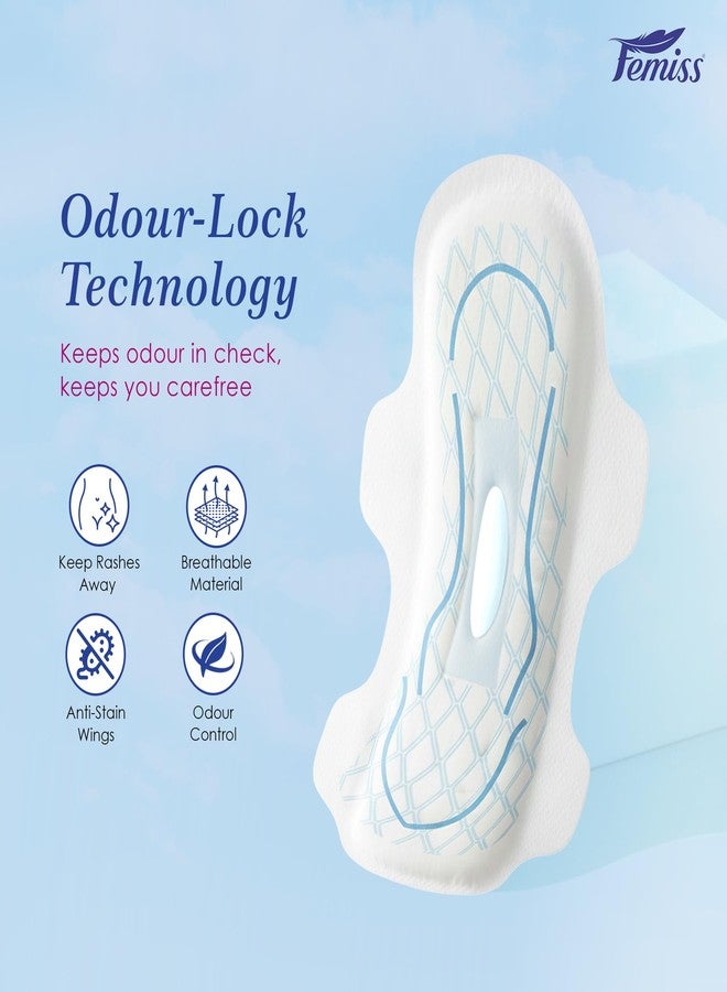 Femiss Soft & Rash Free Sanitary Pads for Women and Girls|Quick Absorption | Heavy Flow Champion | Leakage-Proof | Skin Friendly Straight pads (XL-Size, 290 MM, 20 PCS, Pack of 1) - Image 3