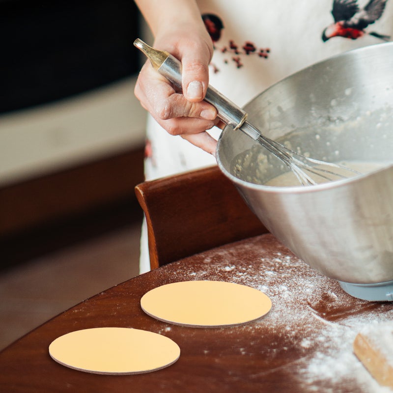 20Pcs Round Cake Boards Paper Cake Boards Cake Paper Plates Dessert Board Base Party Cake Trays (10cm) - Image 5