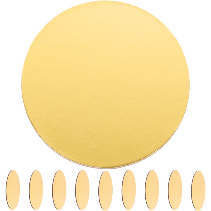 20Pcs Round Cake Boards Paper Cake Boards Cake Paper Plates Dessert Board Base Party Cake Trays (10cm) - Image 1