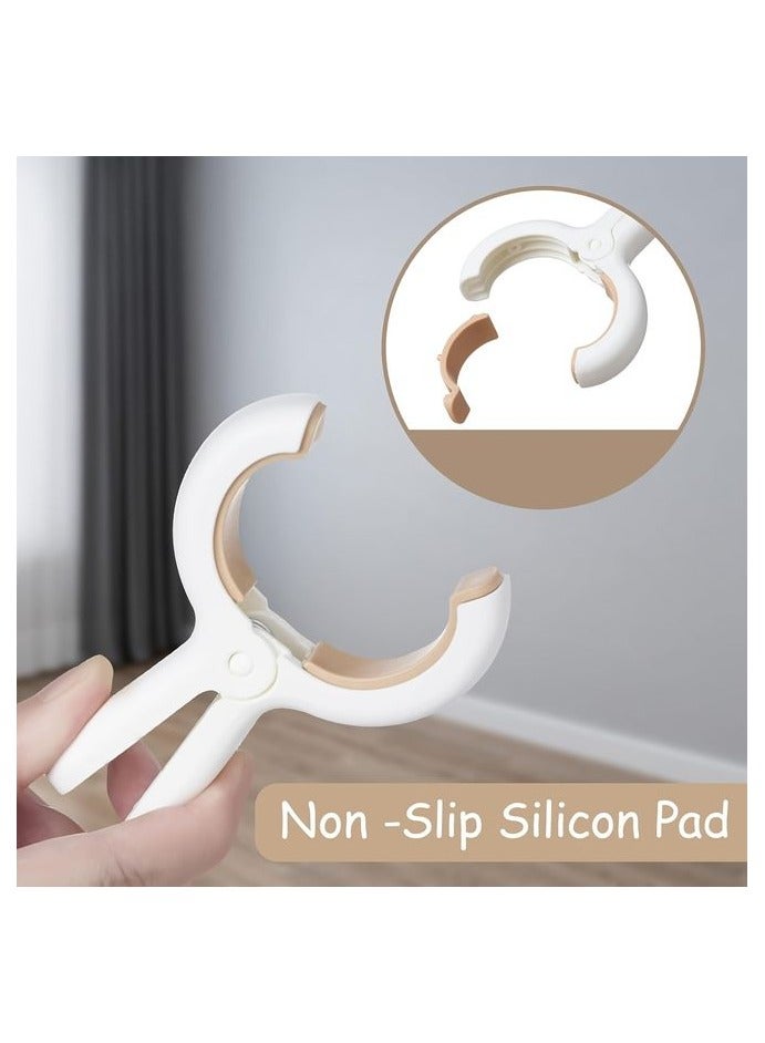 HOMESTAR 12 Pack Plastic Clothes Pins with Strong Anti-Rust Springs,Heavy Duty Beach Towel Clips,Laundry Clothespins to Keep Your Towel, Clothes, Blankets to Dry on Clothesline and Hanging Rack - Image 2