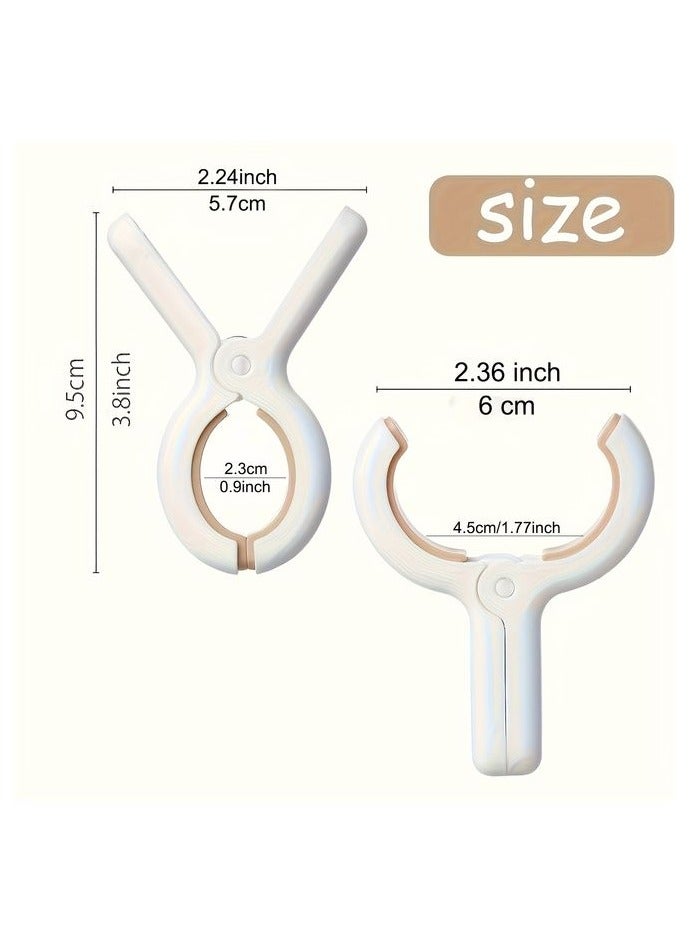 HOMESTAR 12 Pack Plastic Clothes Pins with Strong Anti-Rust Springs,Heavy Duty Beach Towel Clips,Laundry Clothespins to Keep Your Towel, Clothes, Blankets to Dry on Clothesline and Hanging Rack - Image 4