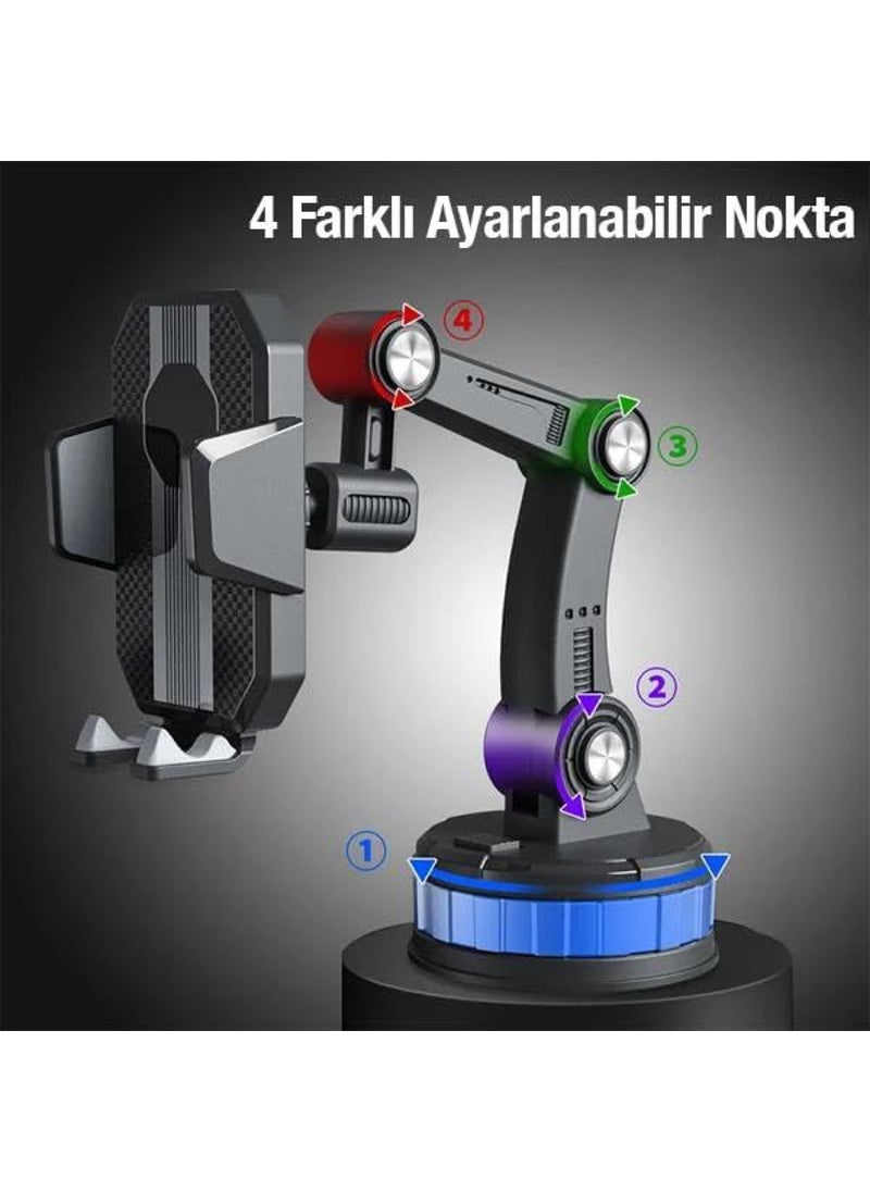 ithink 360 Degree Rotatable Adjustable In-Car Phone Holder with Suction Cup  - Image 4