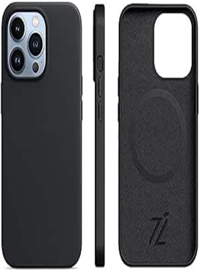 Premium Apple Leather iPhone Cases - Luxury Phone Case - Elevate Your iPhone with Timeless Elegance and Protectionfor (iPhone 12 Mini, Black)