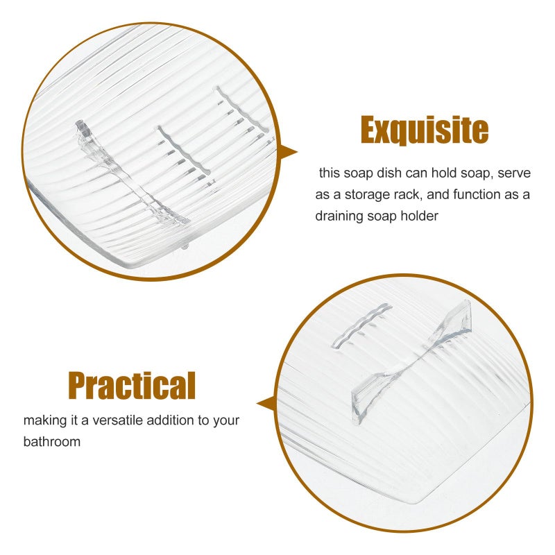 Self Draining Soap Holder Tray with Drainage Holes for Bathroom Sink and Shower Use - Image 4