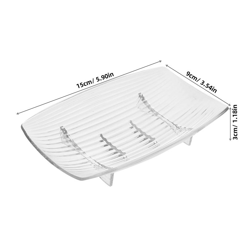 Self Draining Soap Holder Tray with Drainage Holes for Bathroom Sink and Shower Use - Image 3