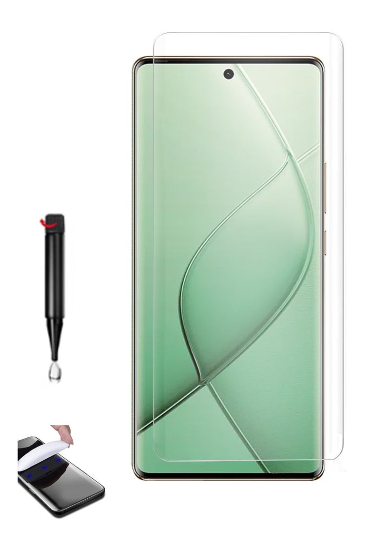 For Tecno Spark 20 Pro Plus - UV Advanced Premium Tempered Glass Screen Protector Guard , Full Adhesive UV Curved Case Friendly HD Clarity With Installation Kit - Image 1