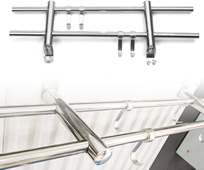 Stainless Steel Radiator Towel Rack 50cm Laundry Drying Rack - Image 4