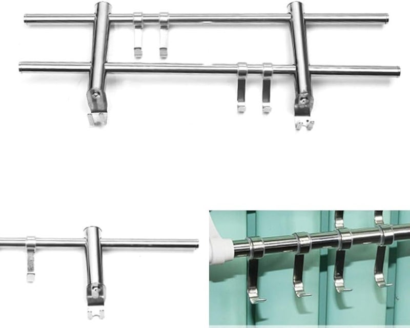 Stainless Steel Radiator Towel Rack 50cm Laundry Drying Rack - Image 3