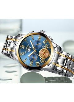 FNGEEN FNGEEN Men's and Women's Fashion Tourbillon Watch, Quartz Movement, Steel Band, Multifunction Non-Mechanical Watch  - Image 3