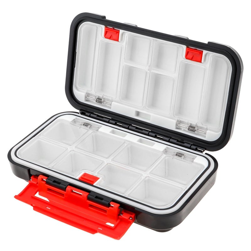 OriGlam Fishing Tackle Storage Box, Double Sided Waterproof, 16 Compartments, Fishing Lure Box Storage Containers (Black) - Image 3