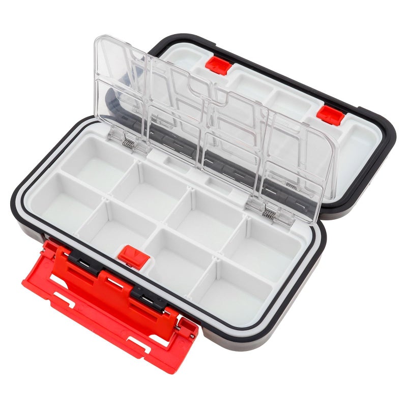 OriGlam Fishing Tackle Storage Box, Double Sided Waterproof, 16 Compartments, Fishing Lure Box Storage Containers (Black) - Image 4