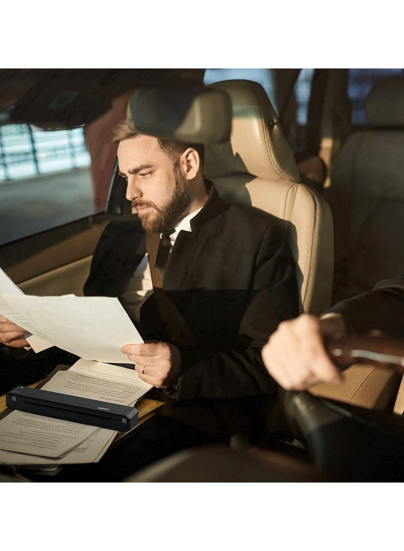 اتش بي ار تي HPRT MT800 طابعة محمولة للنقل الحراري تدعم 8.5 بوصة × 11 بوصة حرف أمريكي وورق A4 طابعة بلوتوث لاسلكية للسفر متوافقة مع Android وiOS، مناسبة أثناء التنقل - Image 3