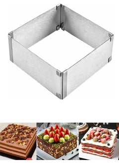 Practical Adjustable Luxury Square Adjustable Cake Mold Stainless Steel - pzsku/Z834C69CA7B2E0DF05E43Z/45/_/1725722139/fdce7a91-22a3-434e-b997-063d55855838