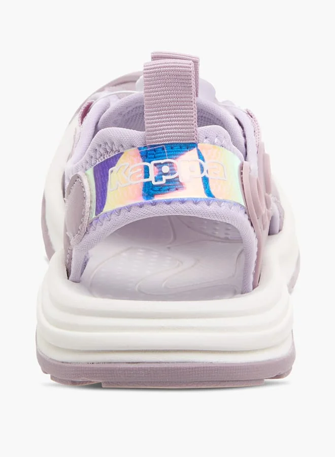 Kappa Girls' Textured Sandals with Rotating Buckle Closure