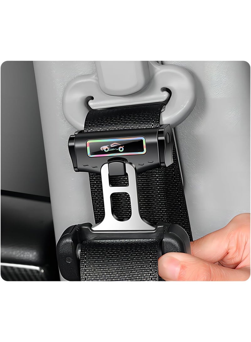 SYOSI 2 Pcs Car Seat Belt Adjuster,Seat Belt Stabilizer Clip Prevent Noise,Seat Belt Clip Universal Shoulder and Neck Belt Locator Retainer Locking Clip - Image 3