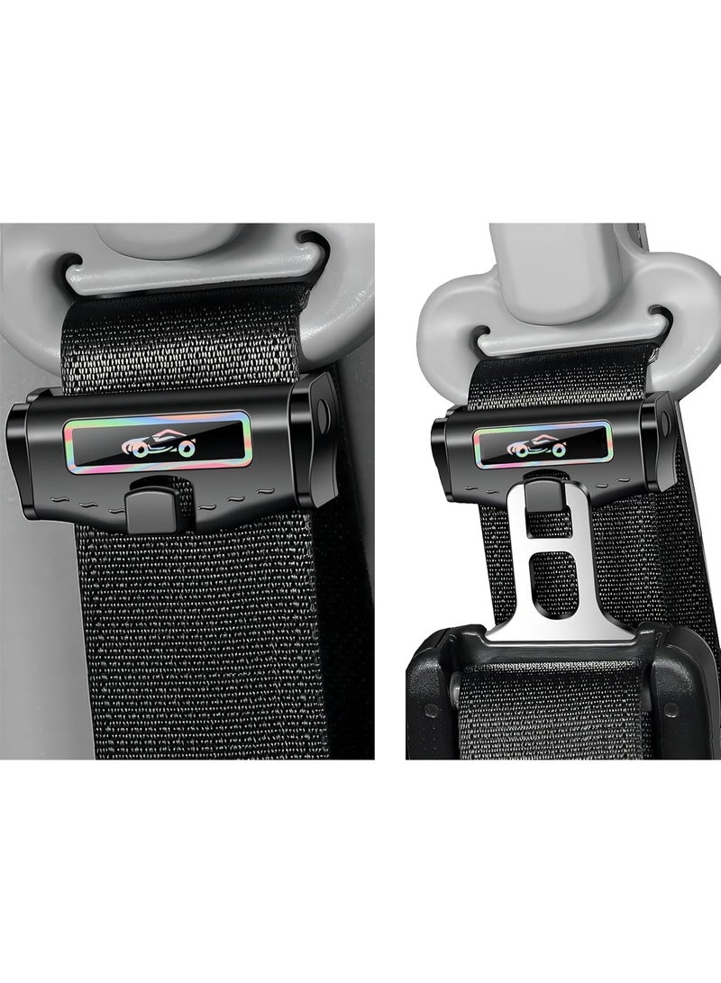 SYOSI 2 Pcs Car Seat Belt Adjuster,Seat Belt Stabilizer Clip Prevent Noise,Seat Belt Clip Universal Shoulder and Neck Belt Locator Retainer Locking Clip - Image 1