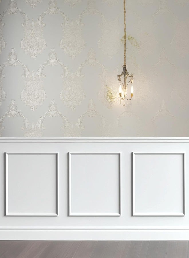 Colingmill 3 Set Accent Peel and Stick Wall Molding Kit Premade Wainscoting Panels Wall Molding Panel White Pre Cut Trim for Walls Picture Frame Molding for Home Decoration(20 x 20 Inch) - Image 1