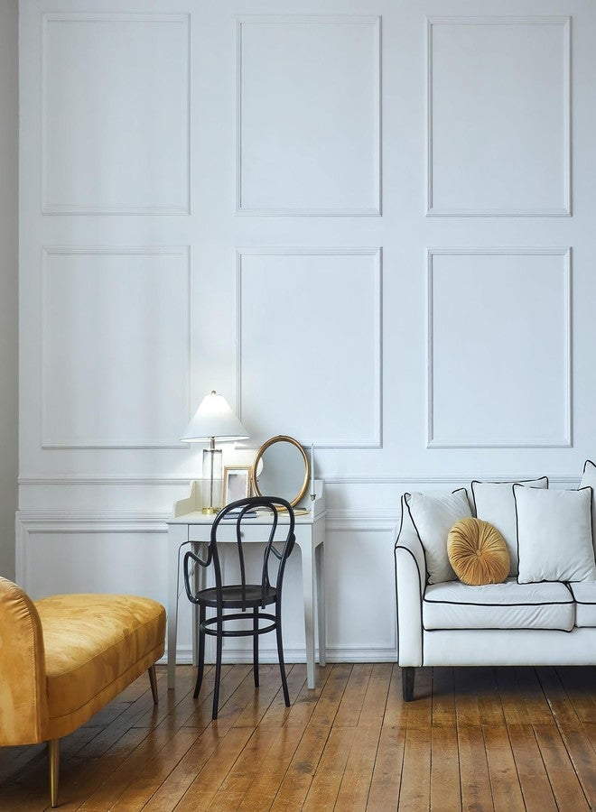 Colingmill 3 Set Accent Peel and Stick Wall Molding Kit Premade Wainscoting Panels Wall Molding Panel White Pre Cut Trim for Walls Picture Frame Molding for Home Decoration(20 x 20 Inch) - Image 3