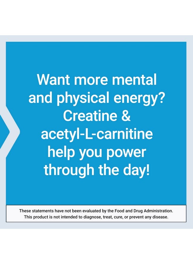 Life Extension Life Extension Creatine Acetyl-L-Carnitine Energy Plus, Energy Support Supplement, creatine monohydrate, Acetyl-L-carnitine, Gluten-Free, Non-GMO, Vegetarian, 30 Servings - Image 5