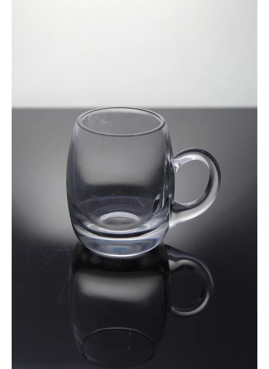Paşabahçe Hand Made Crystal Mini Glass with Handle 1 Piece 121913 12263 50 cc
