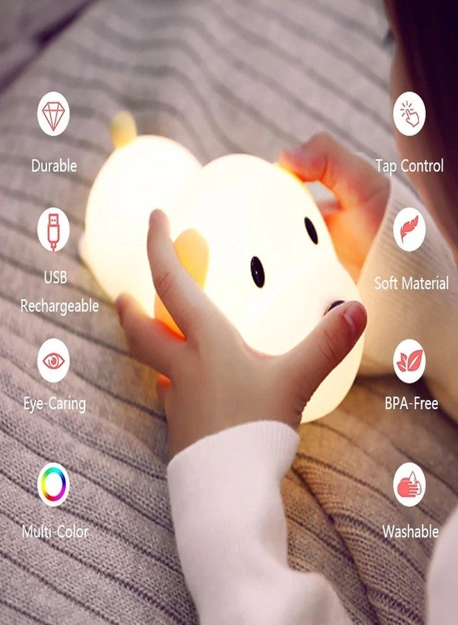 Blackzone Cute Night Light for Kids, Nursery | Silicone Night Light, LED Lamp, Room Decor, Gifts for Toddler Children Teenage Girls Valentine's Day (Puppy Night Lamp) - Image 3